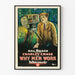 Poster vintage cinema Why Men Work con Charley Chase
