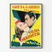 Vintage Cinema Poster Greta Garbo Orchids Wild