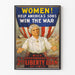 Poster vintage guerra 1917 - Appello alle donne per il prestito della libertà