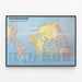 International Broadcast Schedule Poster Satellite Worldnet 1988 — framed artwork on a wall