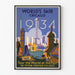 Vintage-Poster Weltausstellung Chicago 1934 zur Wanddekoration