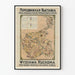 Vintage poster of Polish industrial and craft card from 1910-1912