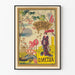 Vintage-Poster Yedda Ballett traditionelle japanische Dekoration