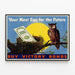 Vintage-Poster Your Nest Egg for the Future - Patriotische Wanddekoration — gerahmtes Bild an der Wand