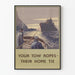 Vintage Marine Poster Your Tow Ropes Their Home Tie