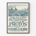 Poster vintage Automobil Protos Mathis Colibrì 1912