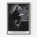 Black and White Portrait Poster Tessa de Loo with Book