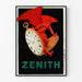 Vintage-Werbeplakat ZENITH Taschenuhr