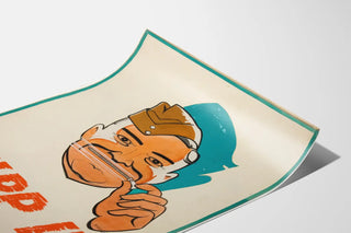 Vintage-Poster Zipp It - Engagement Wanddekoration