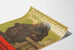 Poster vintage Zoologischer Garten con scimmia fumatrice