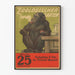 Poster vintage Zoologischer Garten con scimmia fumatrice