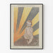 Vintage Poster Baby Rays of Light on Earth